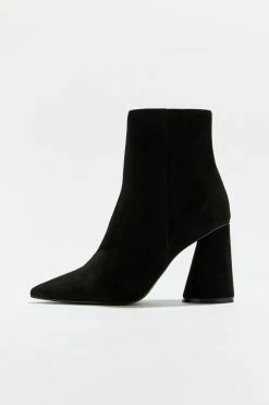 Cheap ⌛ Women's Steve Madden Valor Black Suede Ankle Boot Black 🌟