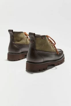 Discount 🌟 Women's G.H. Bass Ranger Shearling Lace-Up Boot Brown + Olive 🤩 -Dr. Martens Sales unnamed file 666