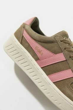 Hot Sale 🛒 Women's Gola Classics Grandslam Suede 👩 Women’s 👟 Sneaker Khaki + Coral Pink ✨ -Dr. Martens Sales unnamed file 68