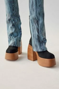 Best deal ❤️ Urban Outfitters 👩 Women's UO Anna Leather Platform Boot Black 🎁