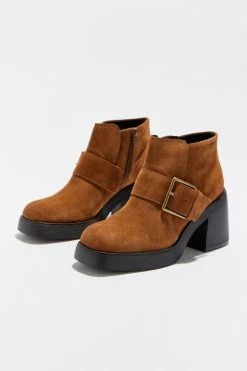 Discount 🌟 Women's Vagabond 👟 Shoemakers Brooke Suede Buckle Boot Cognac Suede 🧨 -Dr. Martens Sales unnamed file 692