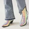Cheap 👏 Urban Outfitters 👩 Women's UO Fallen Reptile Cowboy Boot Iridescent 😀