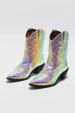 Cheap 👏 Urban Outfitters 👩 Women's UO Fallen Reptile Cowboy Boot Iridescent 😀 -Dr. Martens Sales unnamed file 719