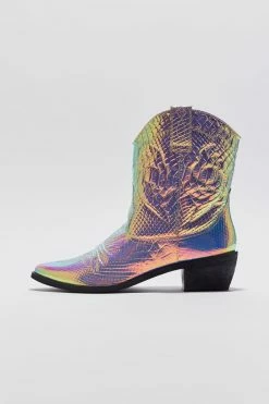 Cheap 👏 Urban Outfitters 👩 Women's UO Fallen Reptile Cowboy Boot Iridescent 😀 -Dr. Martens Sales unnamed file 720
