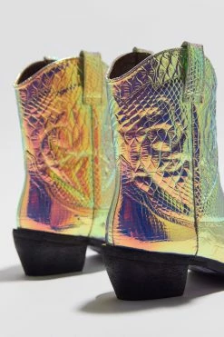 Cheap 👏 Urban Outfitters 👩 Women's UO Fallen Reptile Cowboy Boot Iridescent 😀 -Dr. Martens Sales unnamed file 721