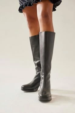 Promo ❤️ Urban Outfitters 👩 Women's UO Lara Zip Tall Boot Black 🌟 -Dr. Martens Sales unnamed file 821