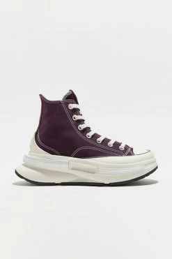 Coupon 🌟 Women's Converse Run Star Legacy 👟 Sneaker Black Cherry + White + Egret ⭐