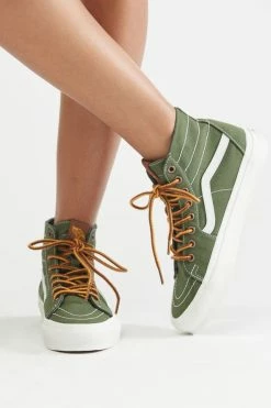 Best reviews of 🔔 Women's Vans Sk8-Hi Tapered Throwback CA 👟 Sneaker Chive 🧨